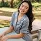 TIMELESS Dusty Slate Blue Short-Sleeve & Shorts Set