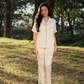 TIMELESS Champagne Ivory Short-Sleeve & Pants Set