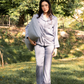 TIMELESS Dusty Slate Blue Long-Sleeve & Pants Set
