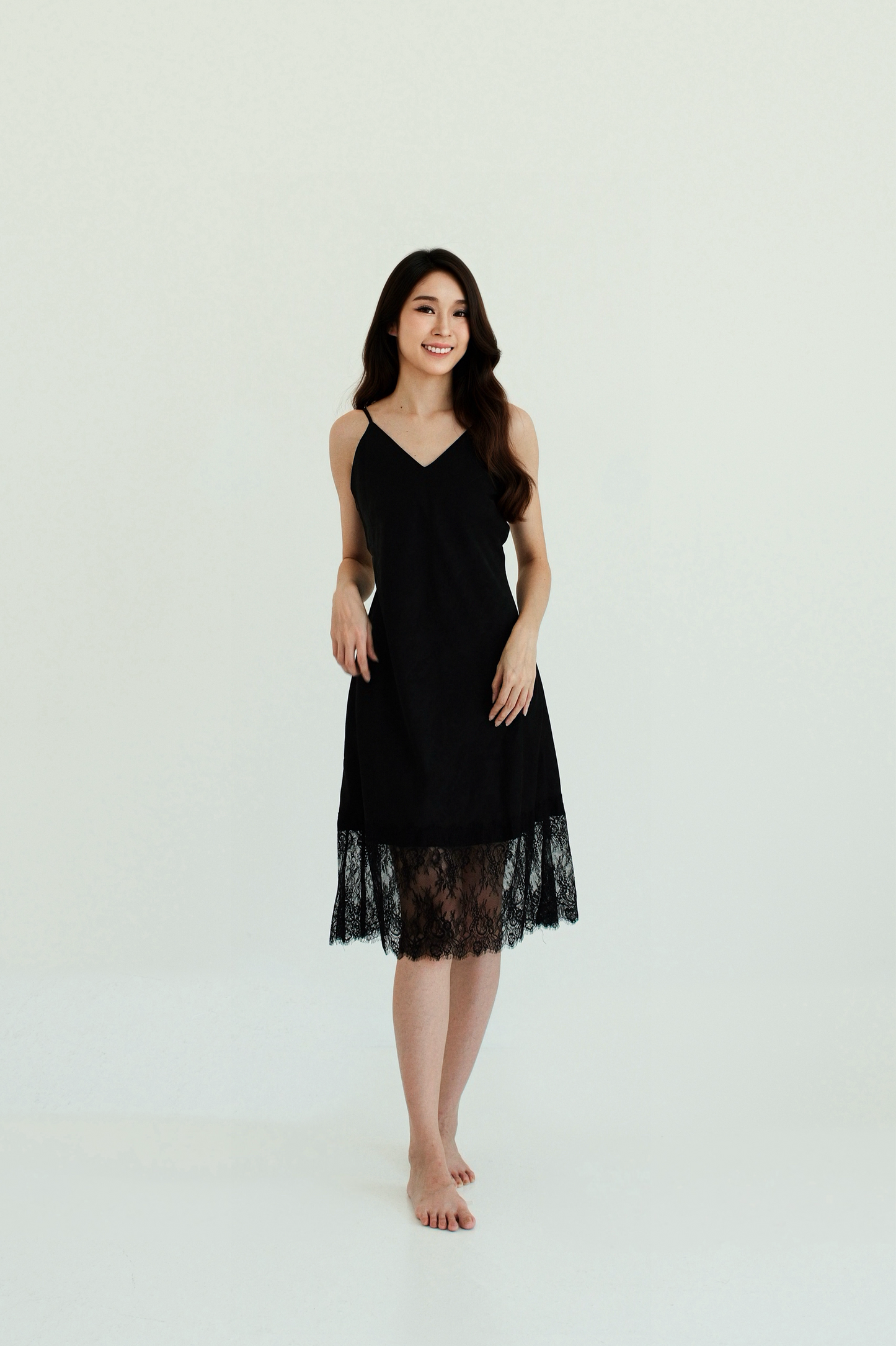 BEA Black Maxi Nightgown