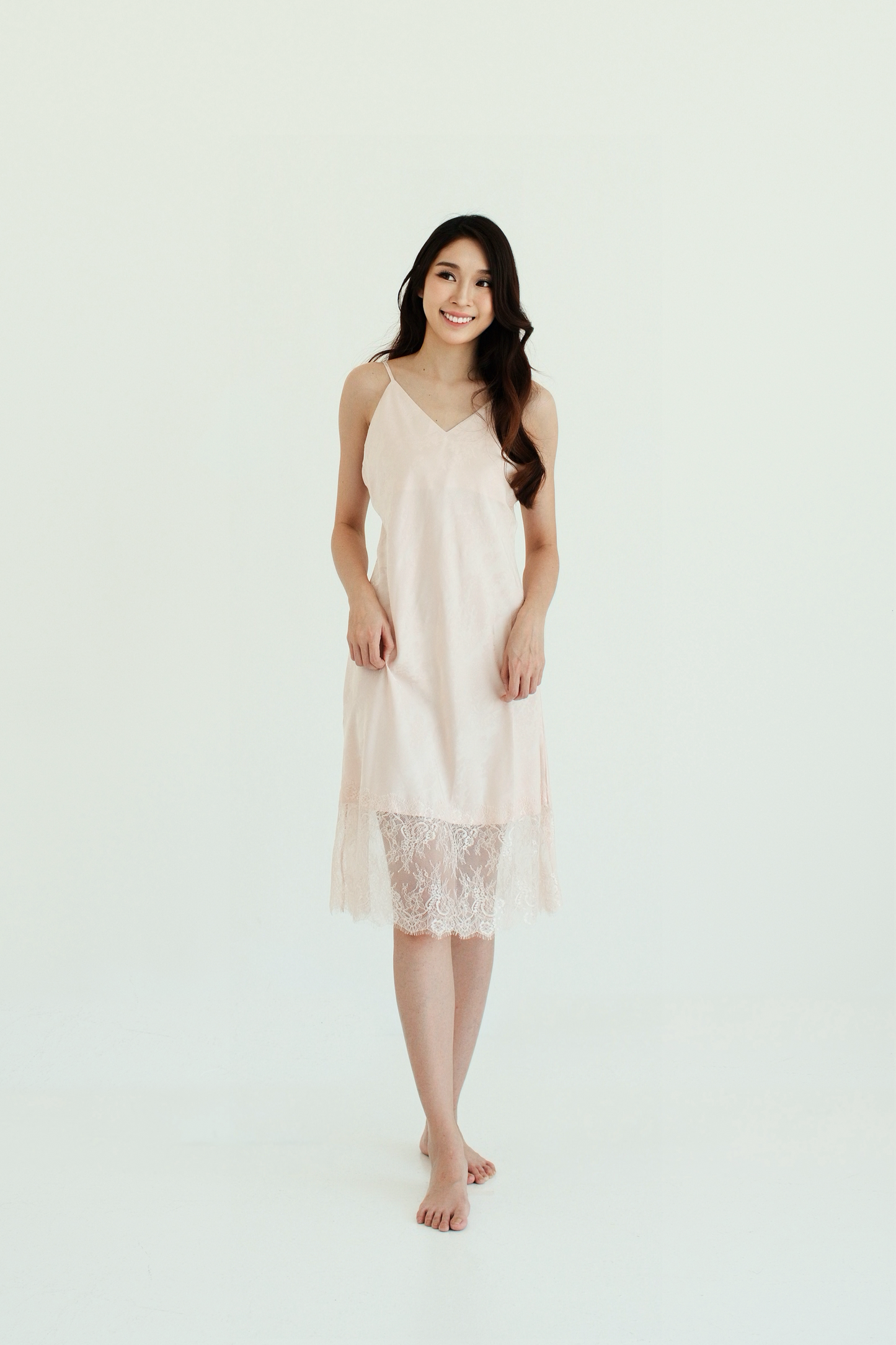 BEA Champagne Pink Maxi Nightgown