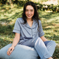 TIMELESS Dusty Slate Blue Short-Sleeve & Pants Set