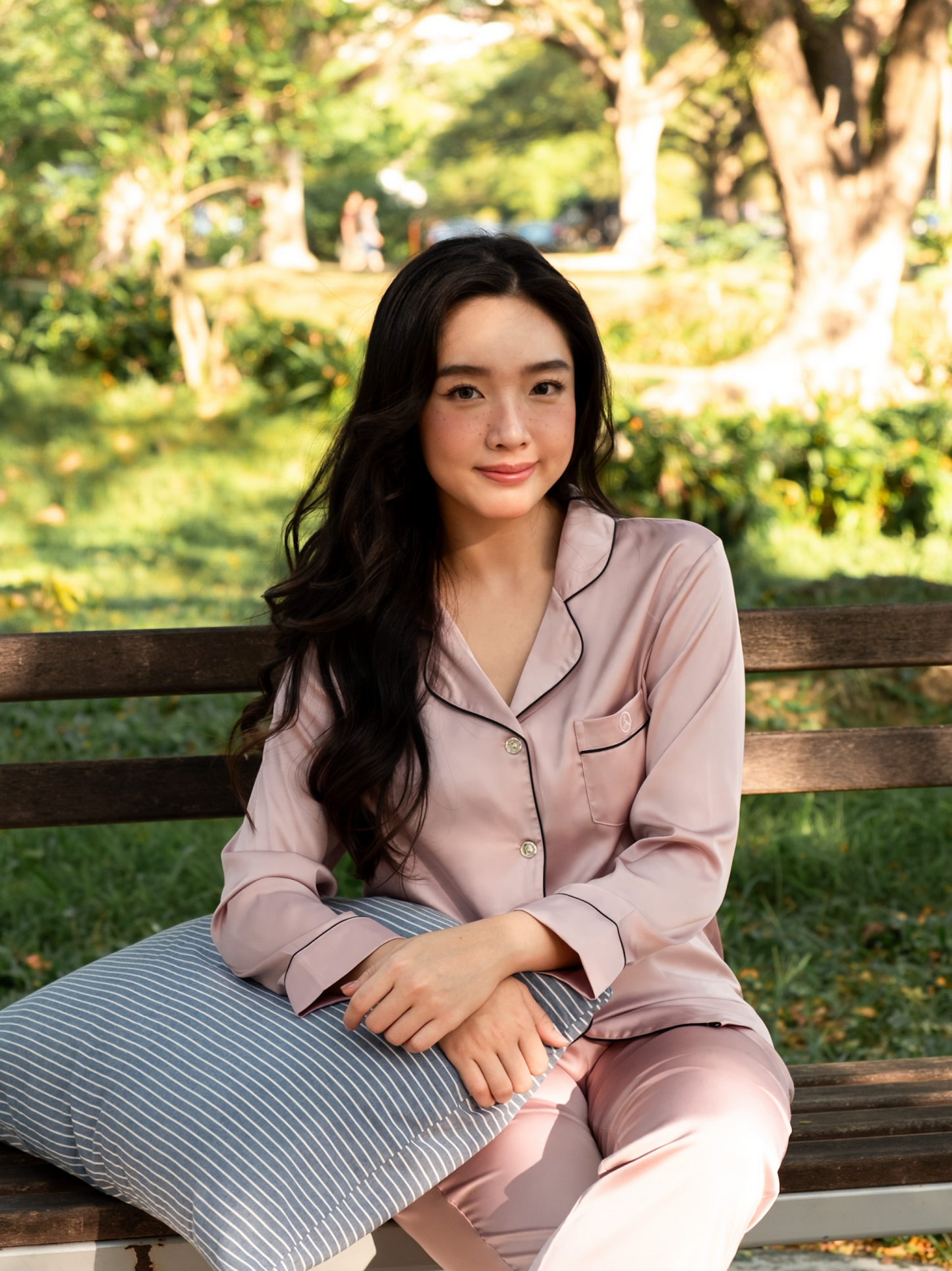 TIMELESS Dusty Rose Blush Long-Sleeve & Pants Set