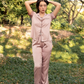 TIMELESS Dusty Rose Blush Short-Sleeve & Pants Set