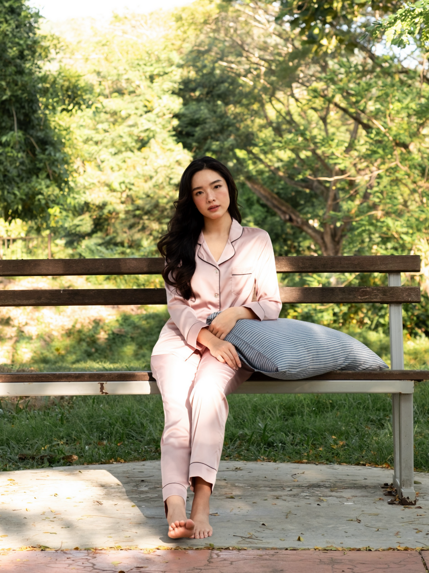 TIMELESS Dusty Rose Blush Long-Sleeve & Pants Set
