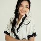 LUNAR Bamboo Print Lace-Trim Kimono Set