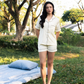TIMELESS Champagne Ivory Short-Sleeve & Shorts Set