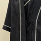 BEA Black Short Nightgown Rope Set