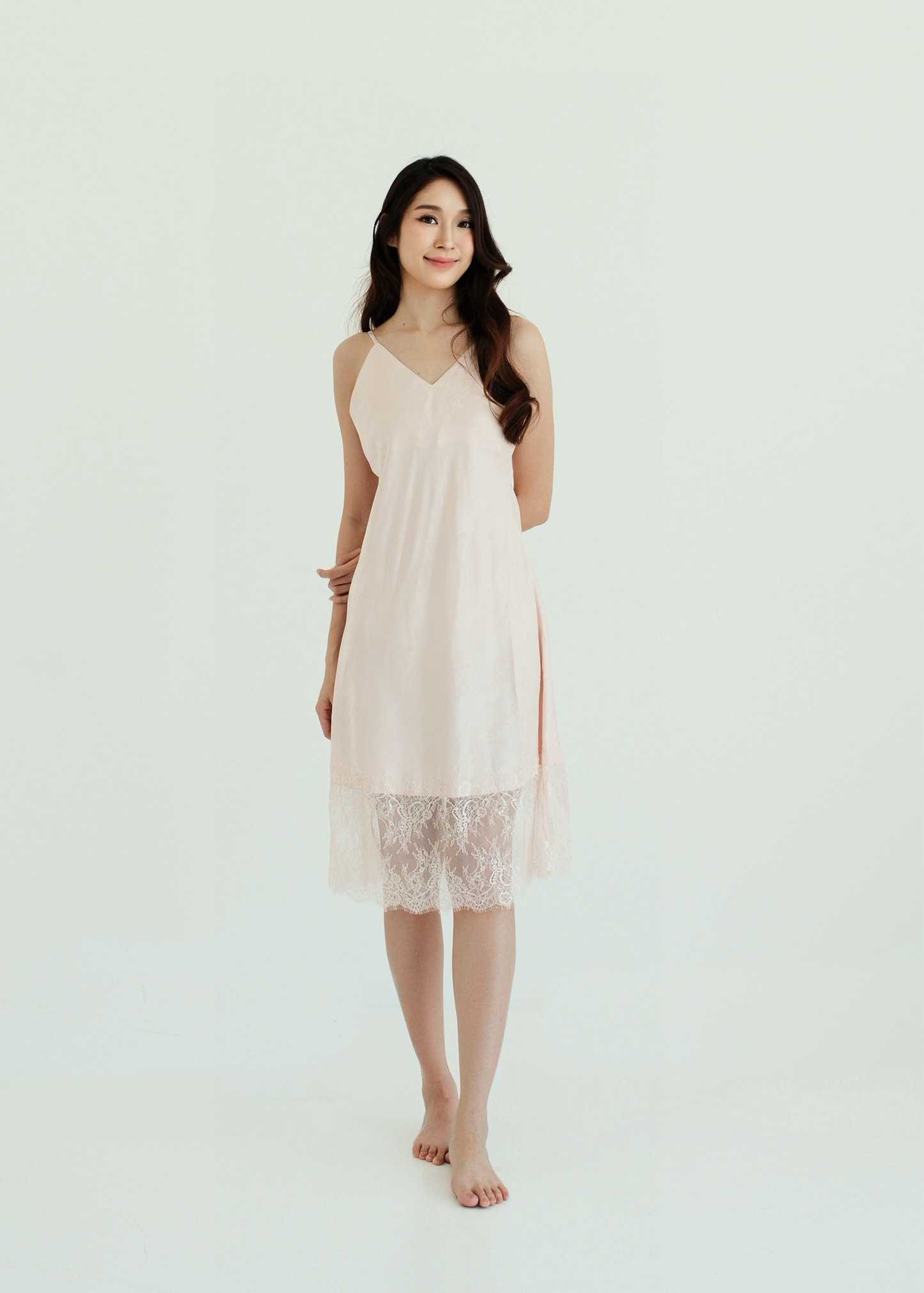 BEA Champagne Pink Maxi Nightgown