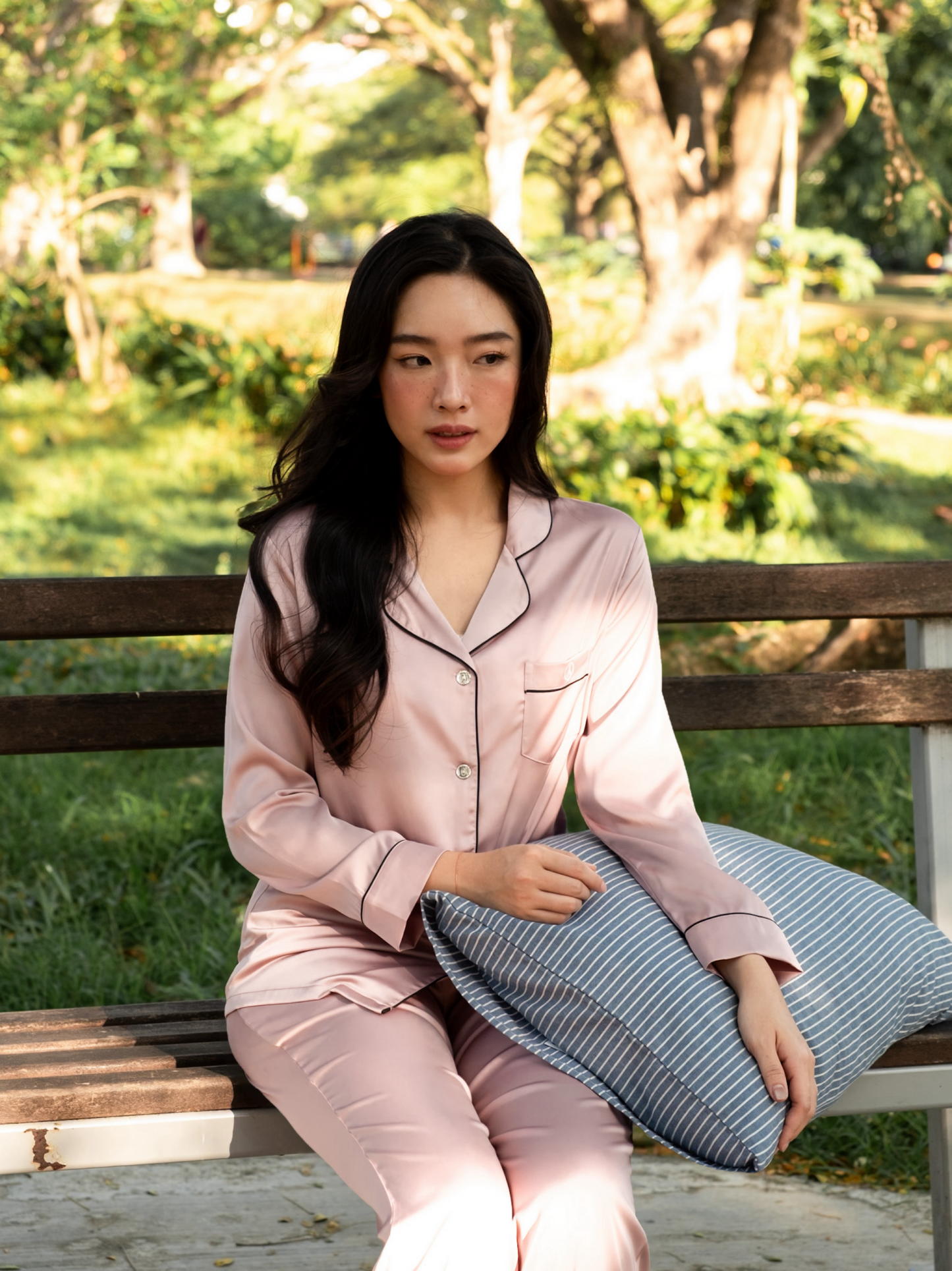 TIMELESS Dusty Rose Blush Long-Sleeve & Pants Set