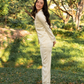 TIMELESS Champagne Ivory Long-Sleeve & Pants Set