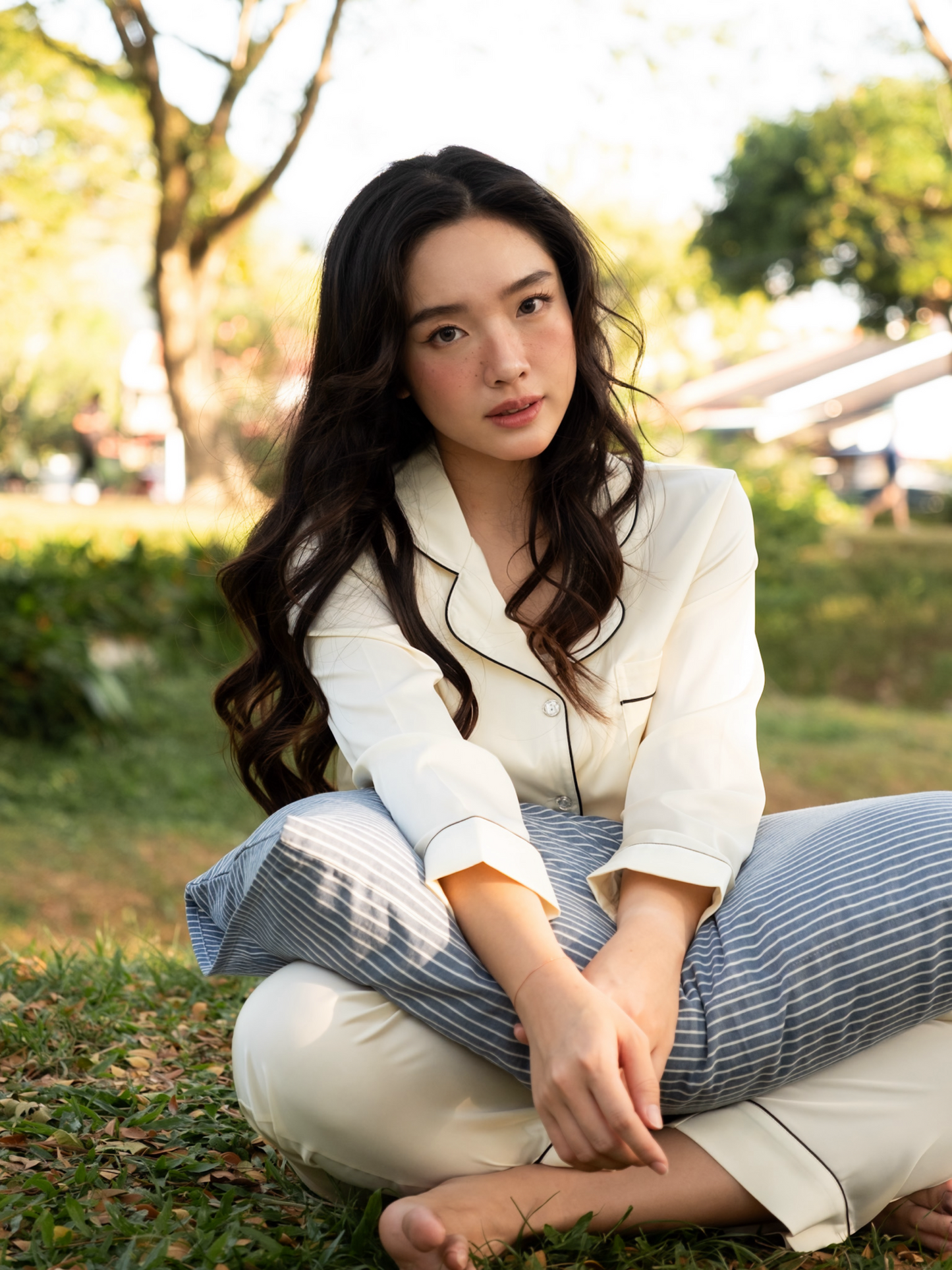 TIMELESS Champagne Ivory Long-Sleeve & Pants Set
