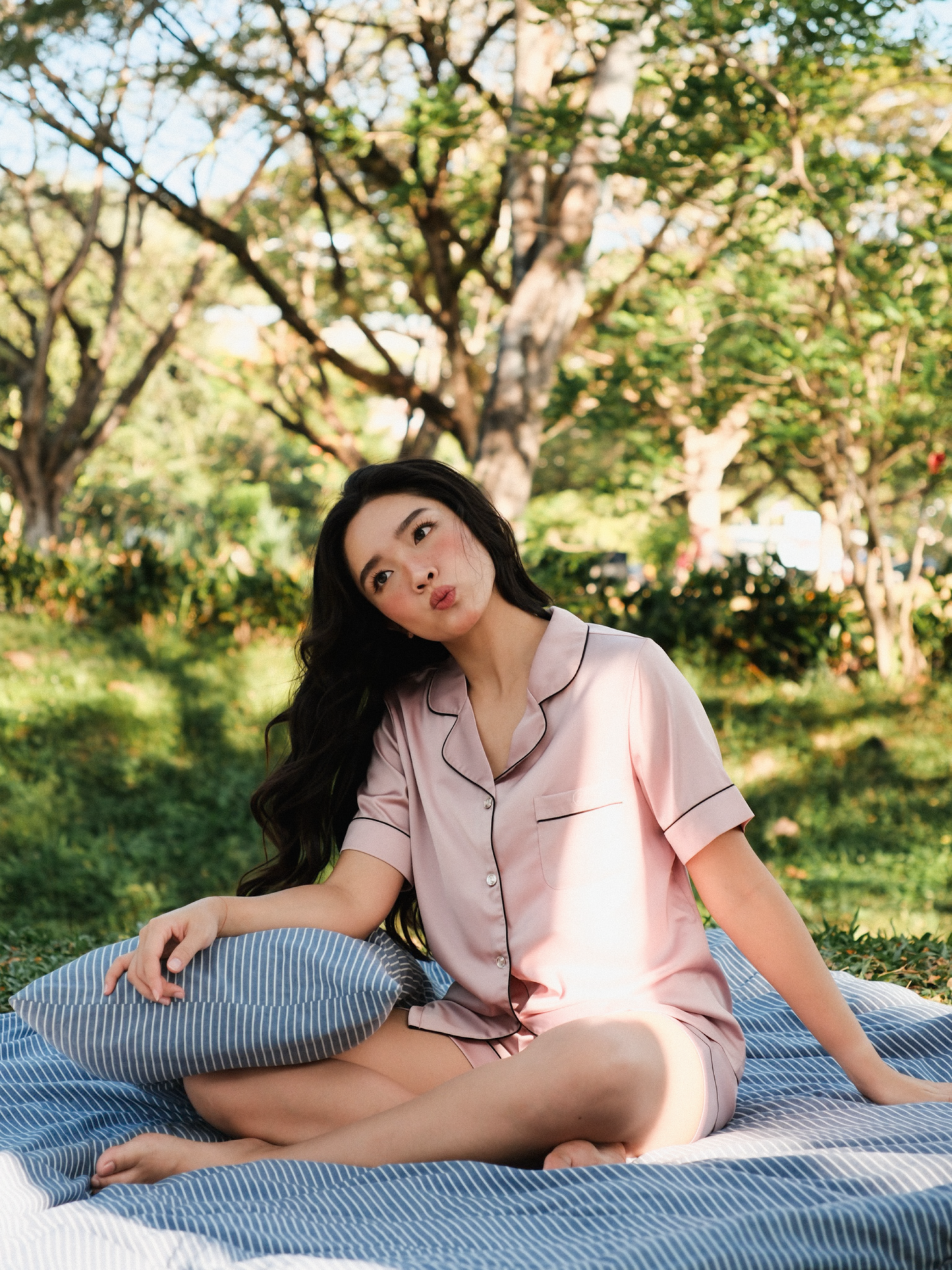 TIMELESS Dusty Rose Blush Short-Sleeve & Shorts Set