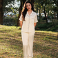 TIMELESS Champagne Ivory Short-Sleeve & Pants Set